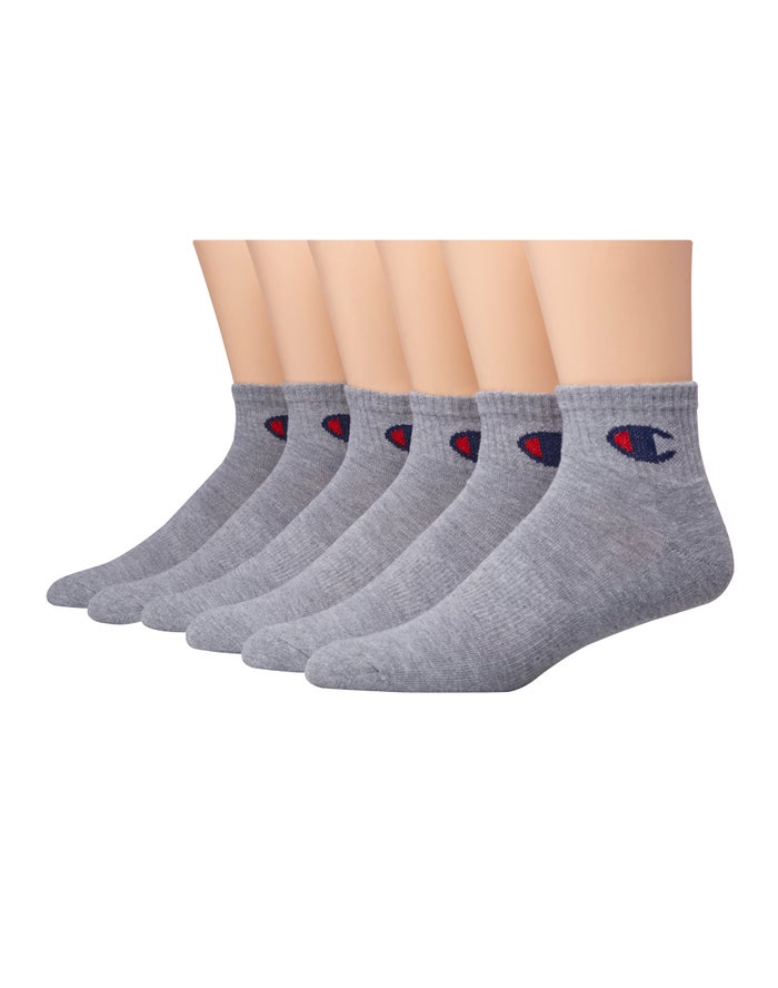 Calcetines Champion Mujer - Ankle C Logo 6-Pairs ( Gris ) 3847215-IS